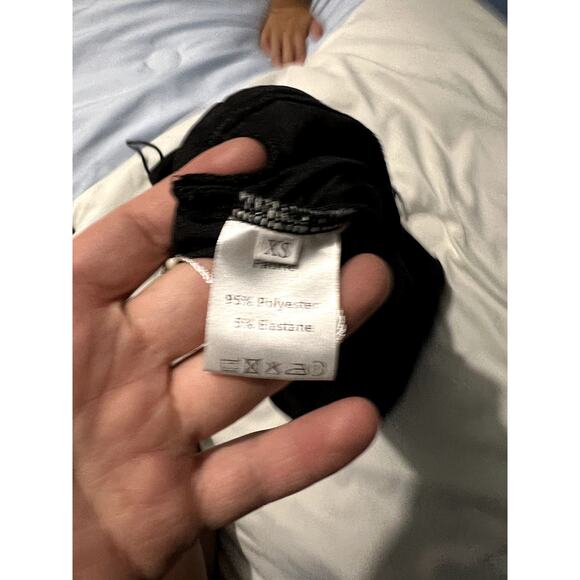 Lagshian black cutout bodycon coquette romantic evening mini dress size XS - Picture 3 of 3